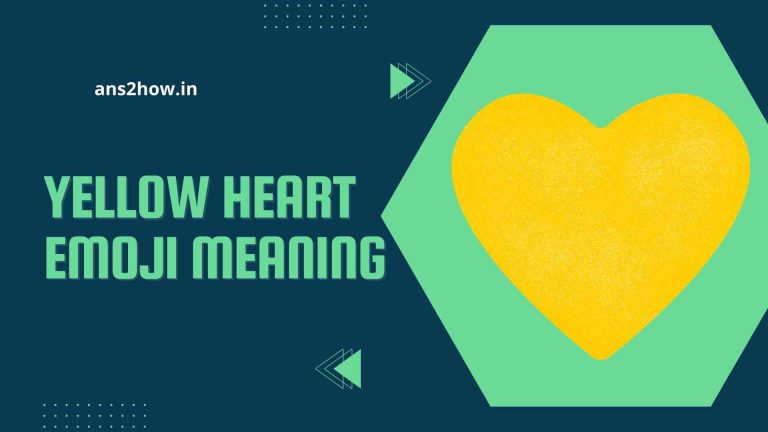 💛 Yellow Heart Emoji Meaning