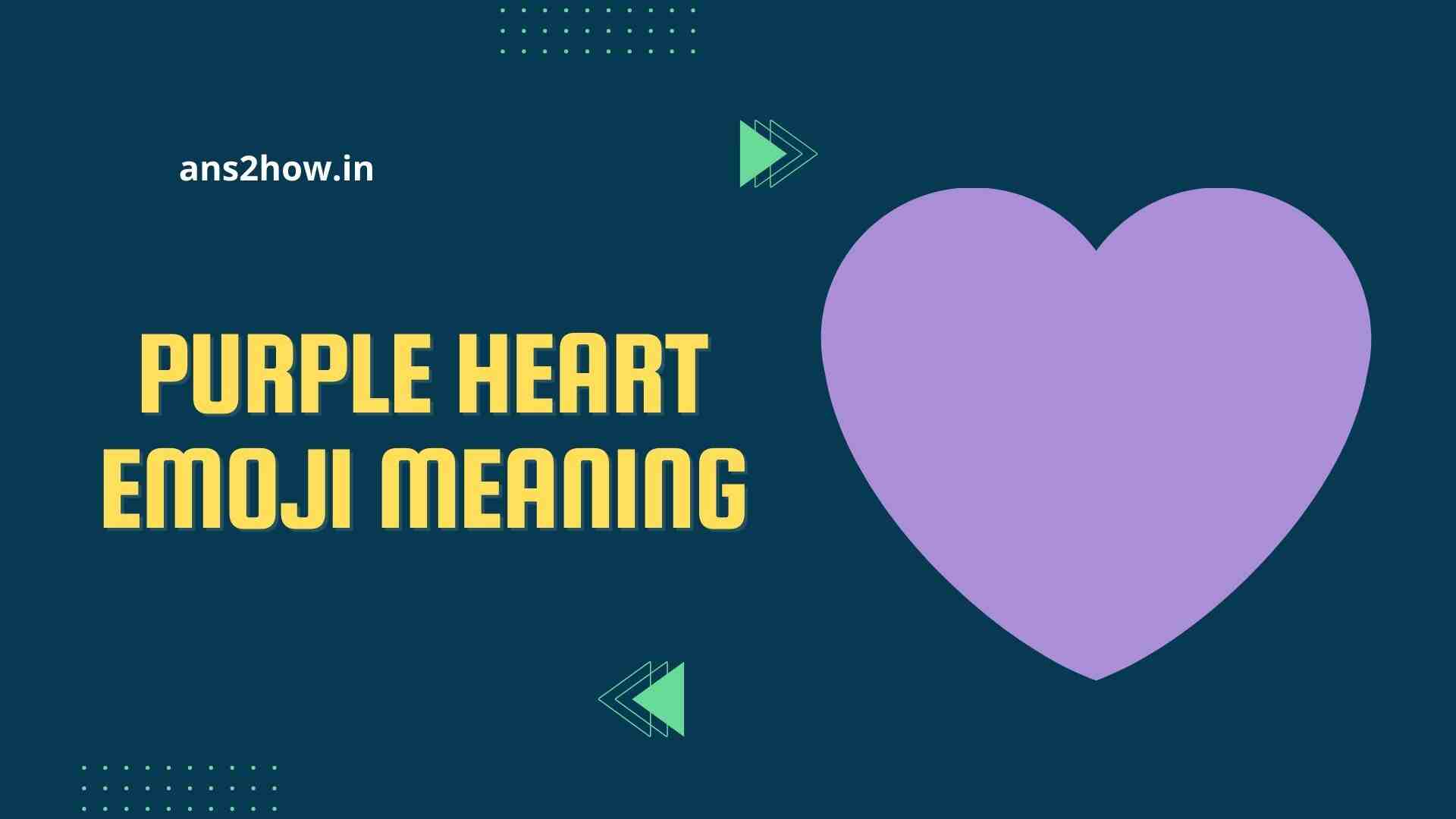 Purple Heart emoji meaning