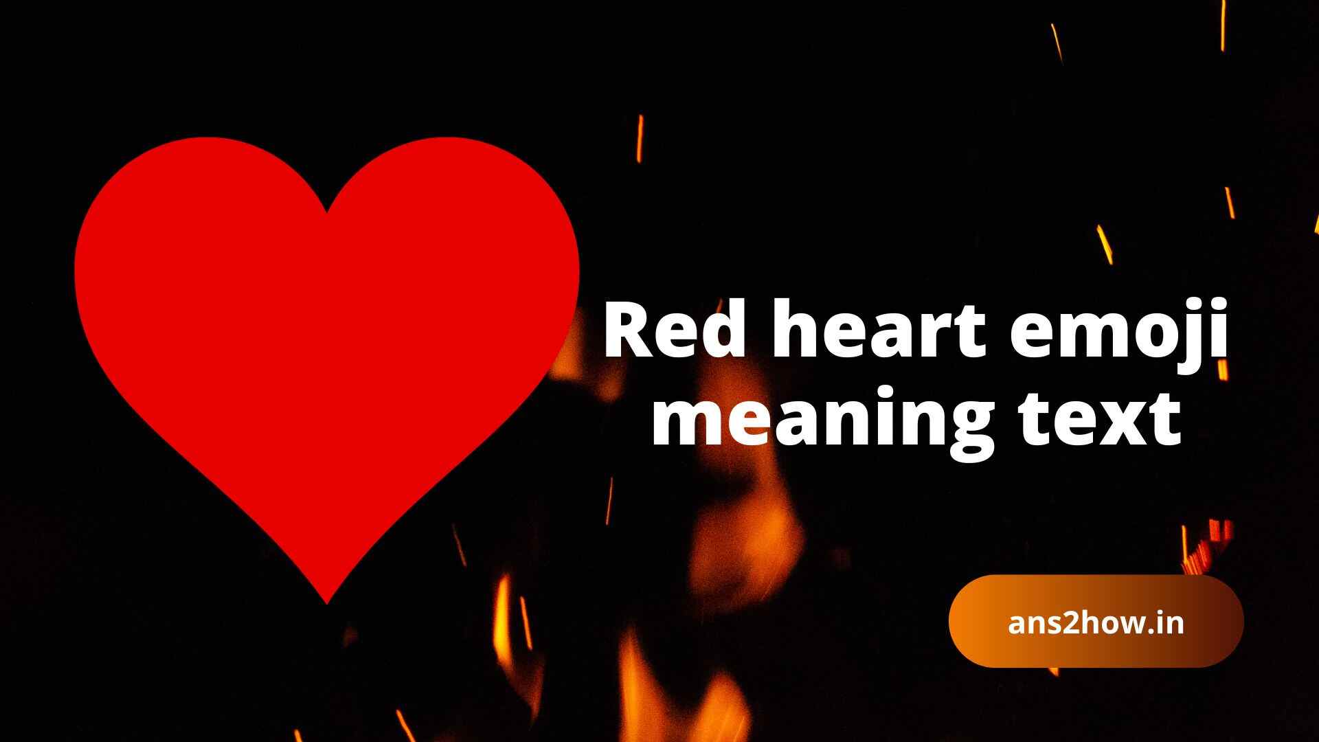 Red heart emoji meaning text