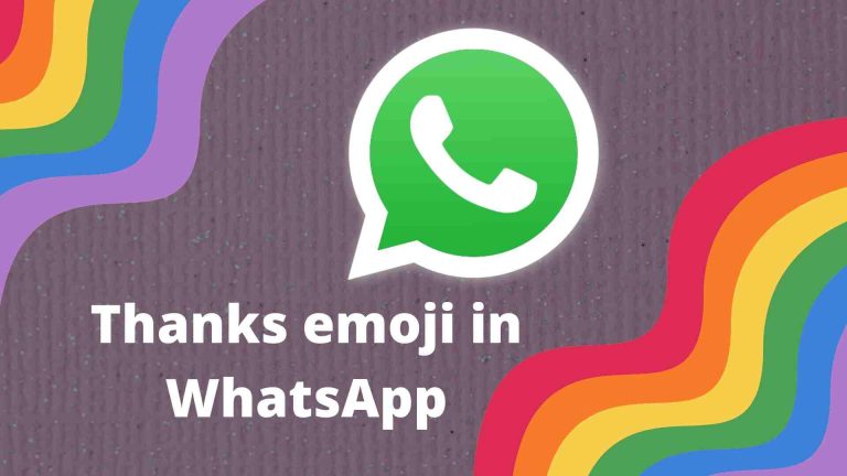 Thanks emoji in WhatsApp