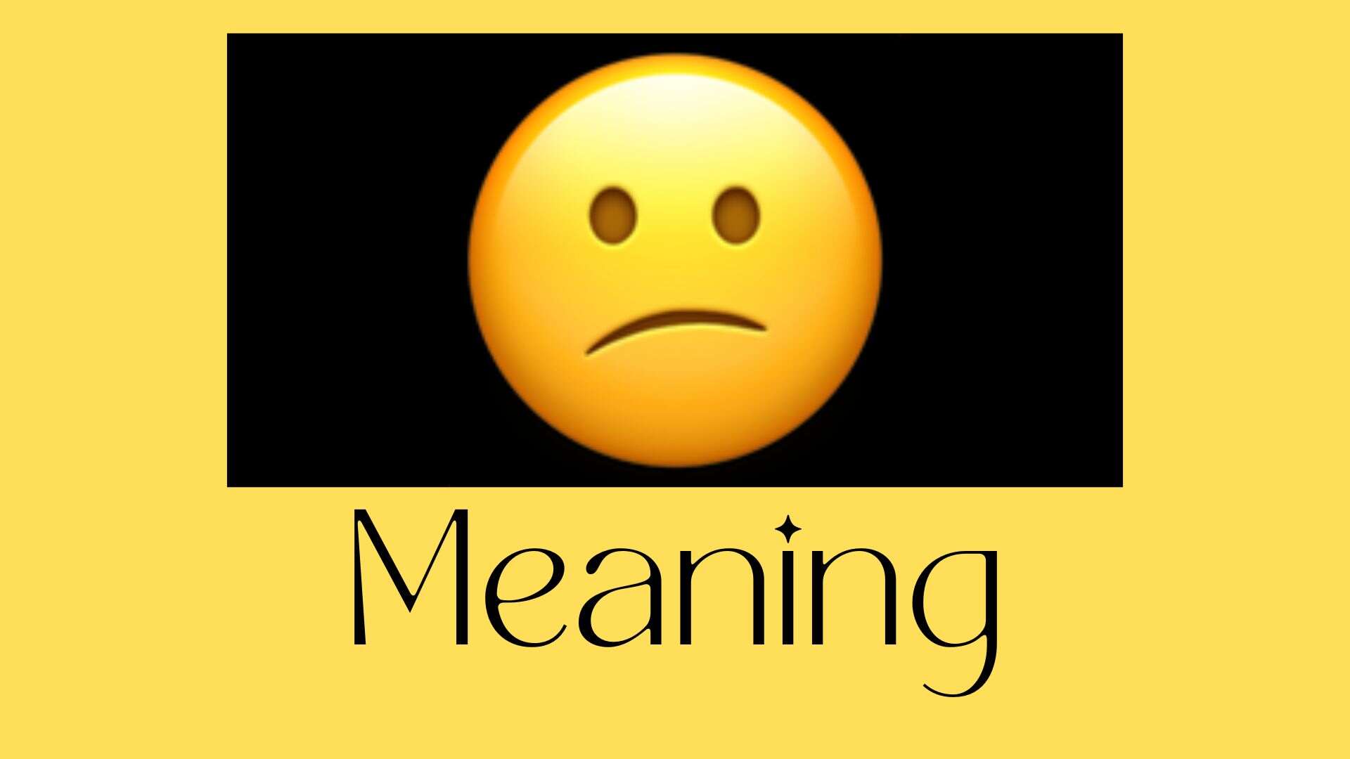 😕 meaning