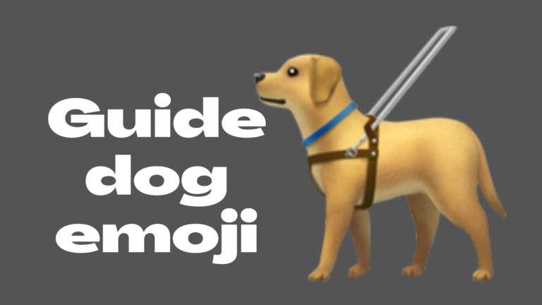 🦮 Guide dog emoji