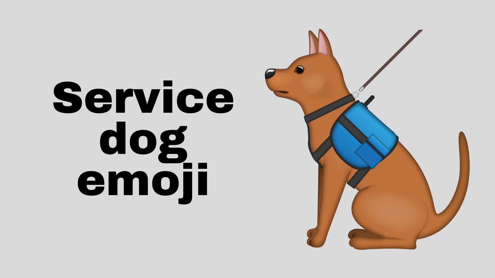 Service dog emoji