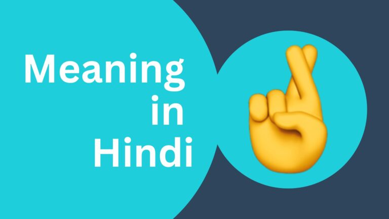 🤞 meaning in Hindi