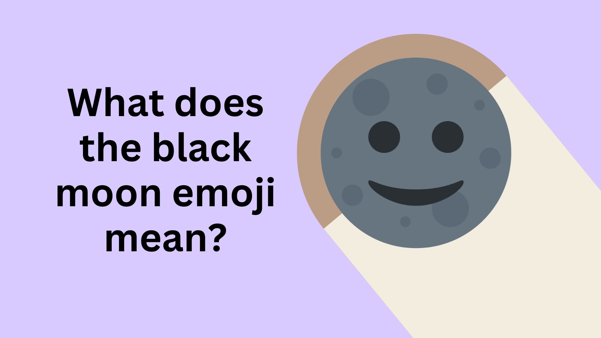 What does the black moon emoji mean